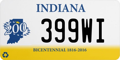 IN license plate 399WI