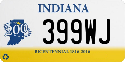 IN license plate 399WJ