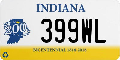 IN license plate 399WL