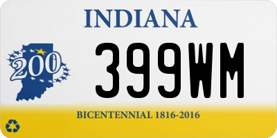 IN license plate 399WM