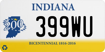 IN license plate 399WU