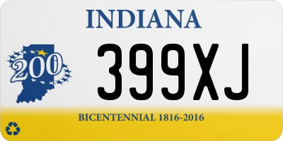 IN license plate 399XJ