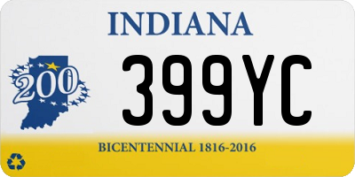 IN license plate 399YC