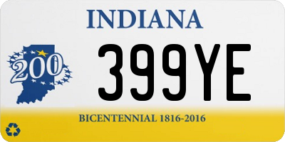 IN license plate 399YE