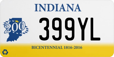 IN license plate 399YL