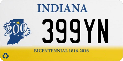 IN license plate 399YN