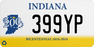 IN license plate 399YP