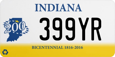 IN license plate 399YR