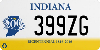 IN license plate 399ZG