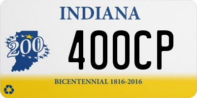 IN license plate 400CP