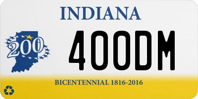 IN license plate 400DM