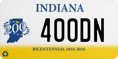 IN license plate 400DN