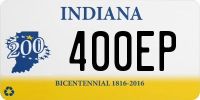 IN license plate 400EP