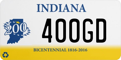 IN license plate 400GD