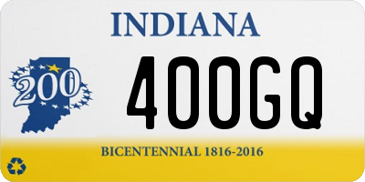 IN license plate 400GQ