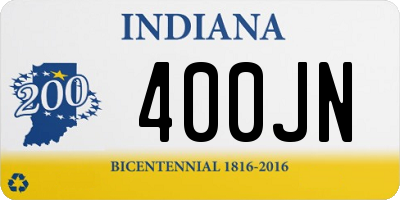 IN license plate 400JN