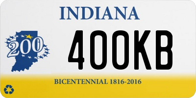 IN license plate 400KB