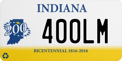 IN license plate 400LM