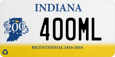 IN license plate 400ML