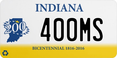 IN license plate 400MS