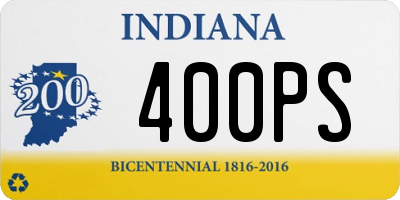 IN license plate 400PS