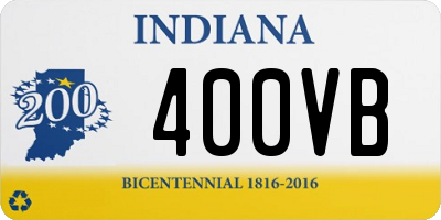 IN license plate 400VB