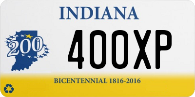 IN license plate 400XP