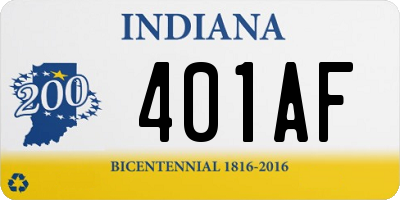 IN license plate 401AF