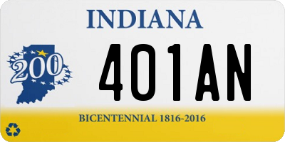 IN license plate 401AN