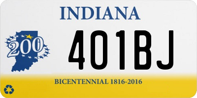 IN license plate 401BJ