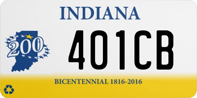 IN license plate 401CB