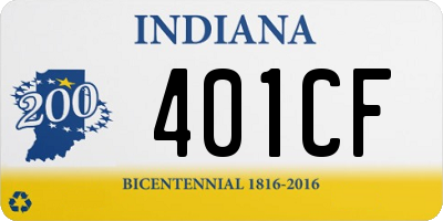 IN license plate 401CF