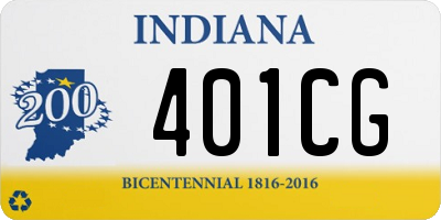IN license plate 401CG
