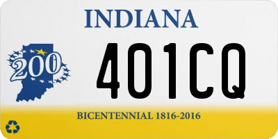 IN license plate 401CQ