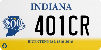 IN license plate 401CR