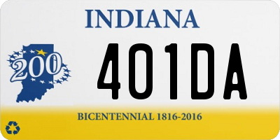 IN license plate 401DA