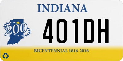 IN license plate 401DH