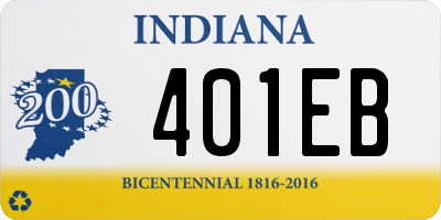 IN license plate 401EB