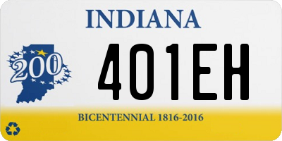 IN license plate 401EH