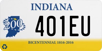 IN license plate 401EU