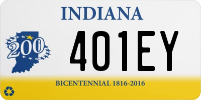 IN license plate 401EY