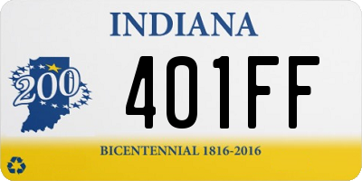IN license plate 401FF