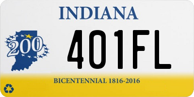 IN license plate 401FL