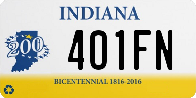 IN license plate 401FN