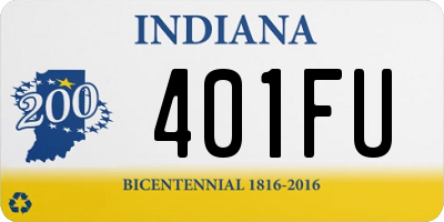 IN license plate 401FU