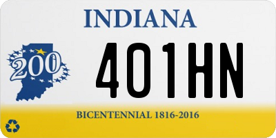 IN license plate 401HN