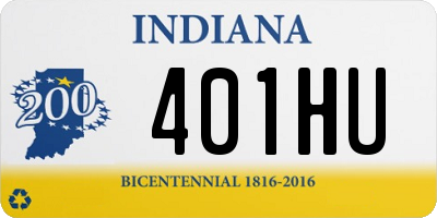 IN license plate 401HU