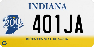 IN license plate 401JA