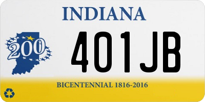 IN license plate 401JB