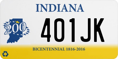 IN license plate 401JK